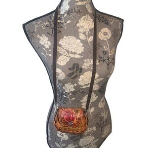 Leather Hand Crafted Mexico Tiny Purse